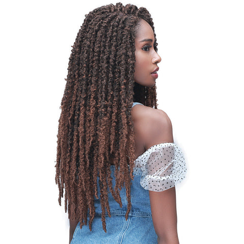 Bobbi Boss Natural Style Wig 4x4 Synthetic Lace Front - MLF615 California Butterfly Locs 26