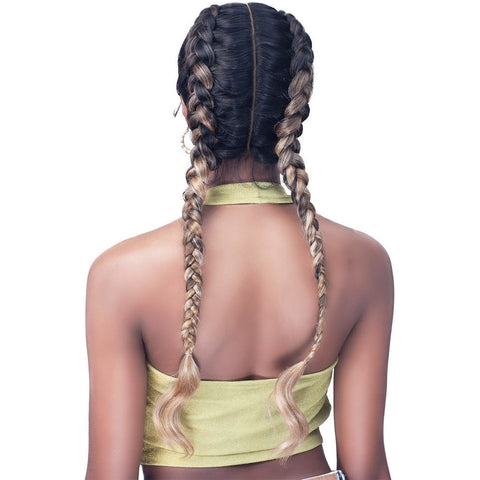 Bobbi Boss Natural Style Braid Extreme I-part HD Synthetic Lace Front Wig - MLF627 Dutch Braid