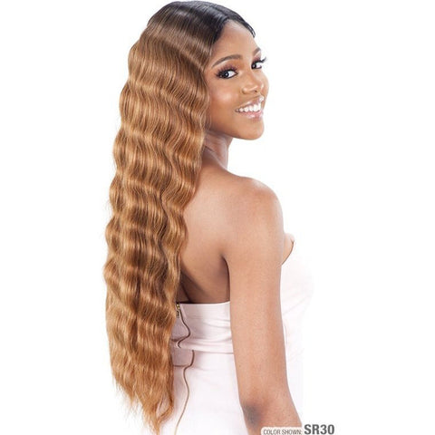 Model Model 5" Lace to Lace Synthetic Lace Front Wig - Triple Barrel Curl 020