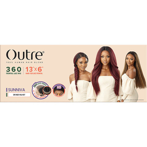 Outre 360 100% Human Hair Blend Lace Front Wig - Sunniva