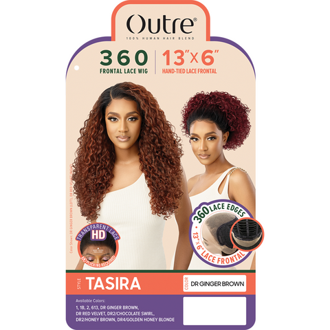 Outre 360 13x6 100% Human Hair Blend HD Lace Front Wig - Tasira