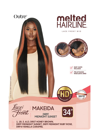 Outre Melted Hairline Synthetic HD Lace Front Wig - Makeida