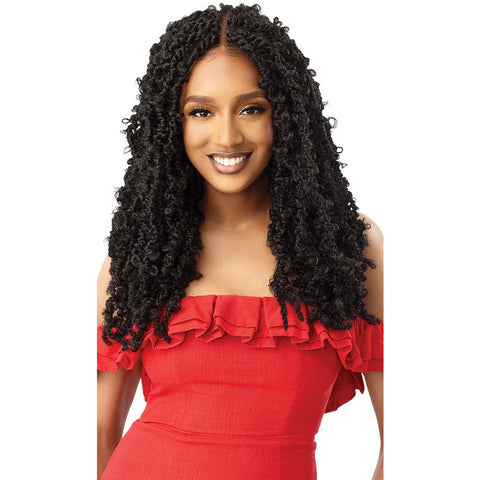 Outre X-Pression Twisted Up 4x4 Synthetic Lace Front Wig - Butterfly Bomb Twist 24"