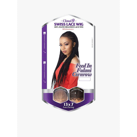 Sensationnel Cloud 9 13x7 Synthetic Lace Front Wig -  Feed In Fulani Cornrow