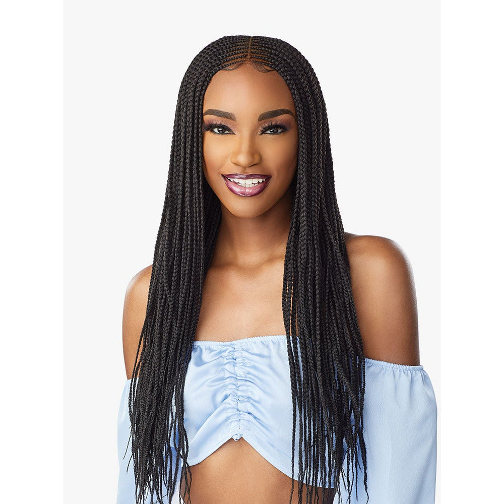 Sensationnel Cloud 9 4x5 Braid HD Lace Wig - Center Part Feed In 28"