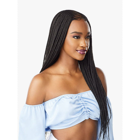 Sensationnel Cloud 9 4x5 Braid HD Lace Wig - Center Part Feed In 28"