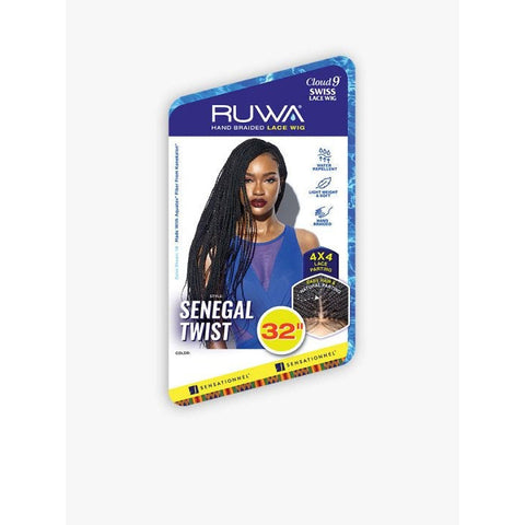 Sensationnel Cloud 9 RUWA 4x4 Synthetic Swiss Lace Wig - Senegal Twist 32"