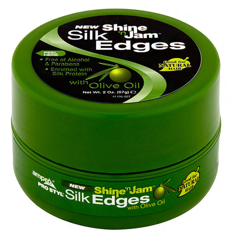 Ampro Pro Styl Shine n' Jam Silk Edges With Olive Oil 2oz