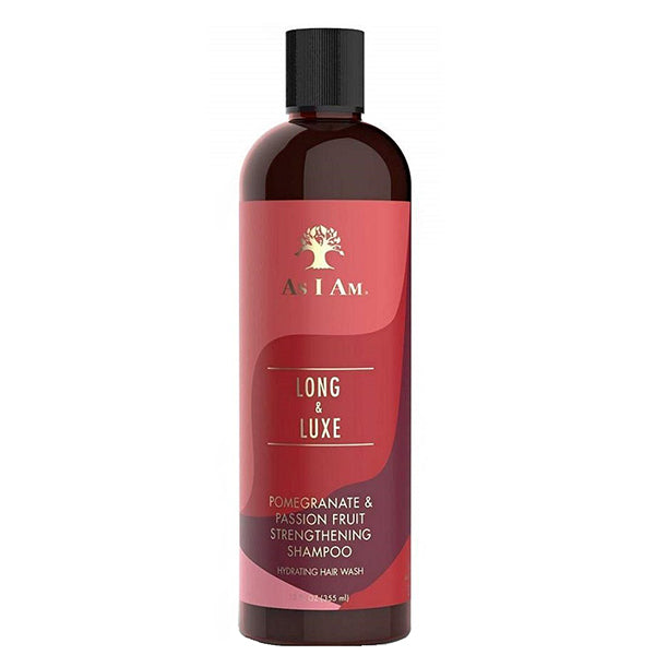 As I Am Long and Luxe Pomegranate & Passion Fruit Strengthening Shampoo 12oz