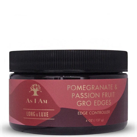 As I Am Long and Luxe Pomegranate & Passion Fruit Gro Edges 4oz