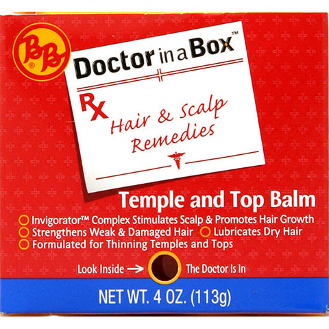 BB Doctor in a Box Hair & Scalp Remedies Temple and Top Balm 4oz