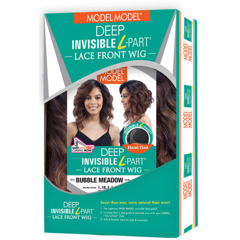 Model Model Deep Invisible L-Part Synthetic Lace Front Wig - Bubble Meadow