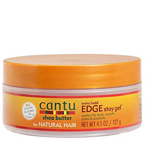 Cantu Shea Butter for Natural Hair Extra Hold Edge Stay Gel 4.5oz