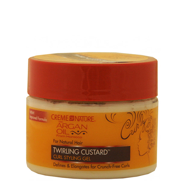 Creme Of Nature Argan Oil Twirling Custard Curl Styling Gel 11.5oz