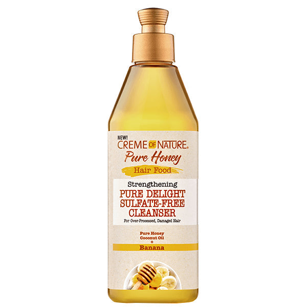 Creme of Nature Pure Honey Hair Food Pure Delight Sulfate-Free Cleanser 12oz