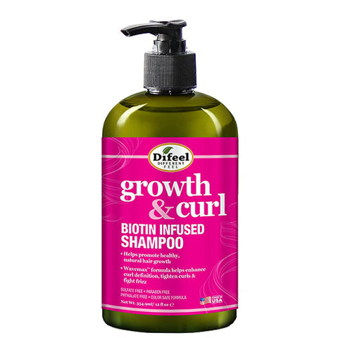 Difeel Biotin Growth & Curl Biotin Infused Shampoo 12oz