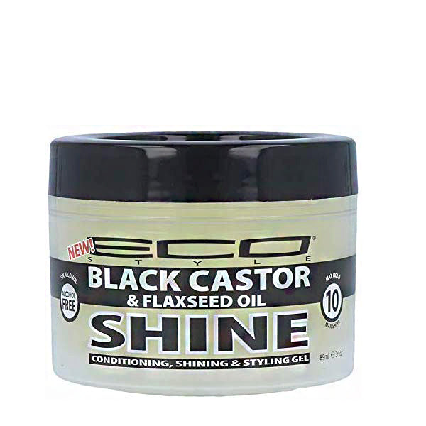 Eco Style Black Castor and Flaxseed Oil Conditioning Shining & Styling Gel 3oz