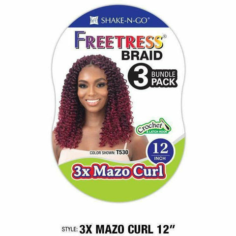 FreeTress: 3X Mazo Curl 12" Crochet Braids