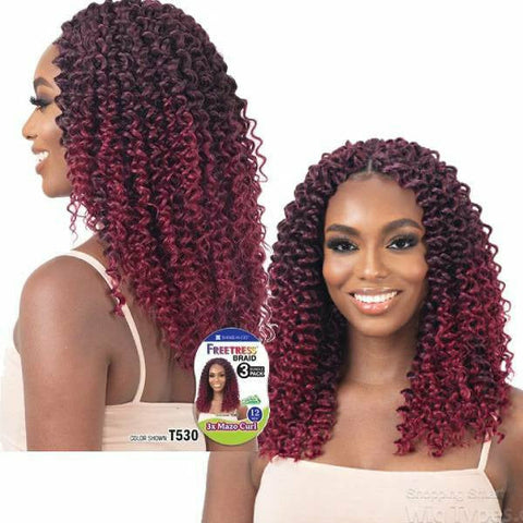 FreeTress: 3X Mazo Curl 12" Crochet Braids