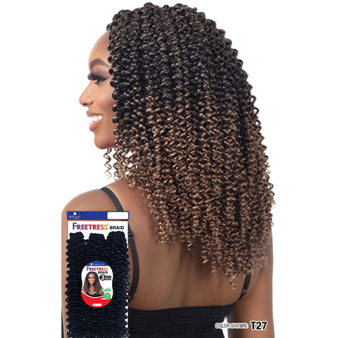 FreeTress: 3X Tahiti Water Curl Crochet Braids 12"