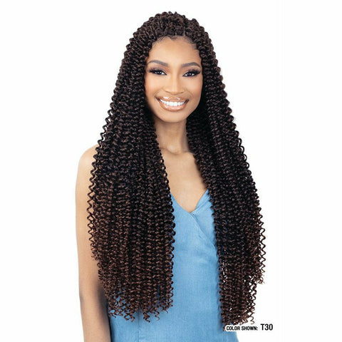 FreeTress: 3X Tahiti Water Curl Crochet Braids 12"