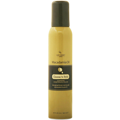 Hair Chemist Macadamia Oil Cleansing Conditioning Mousse 6.3oz