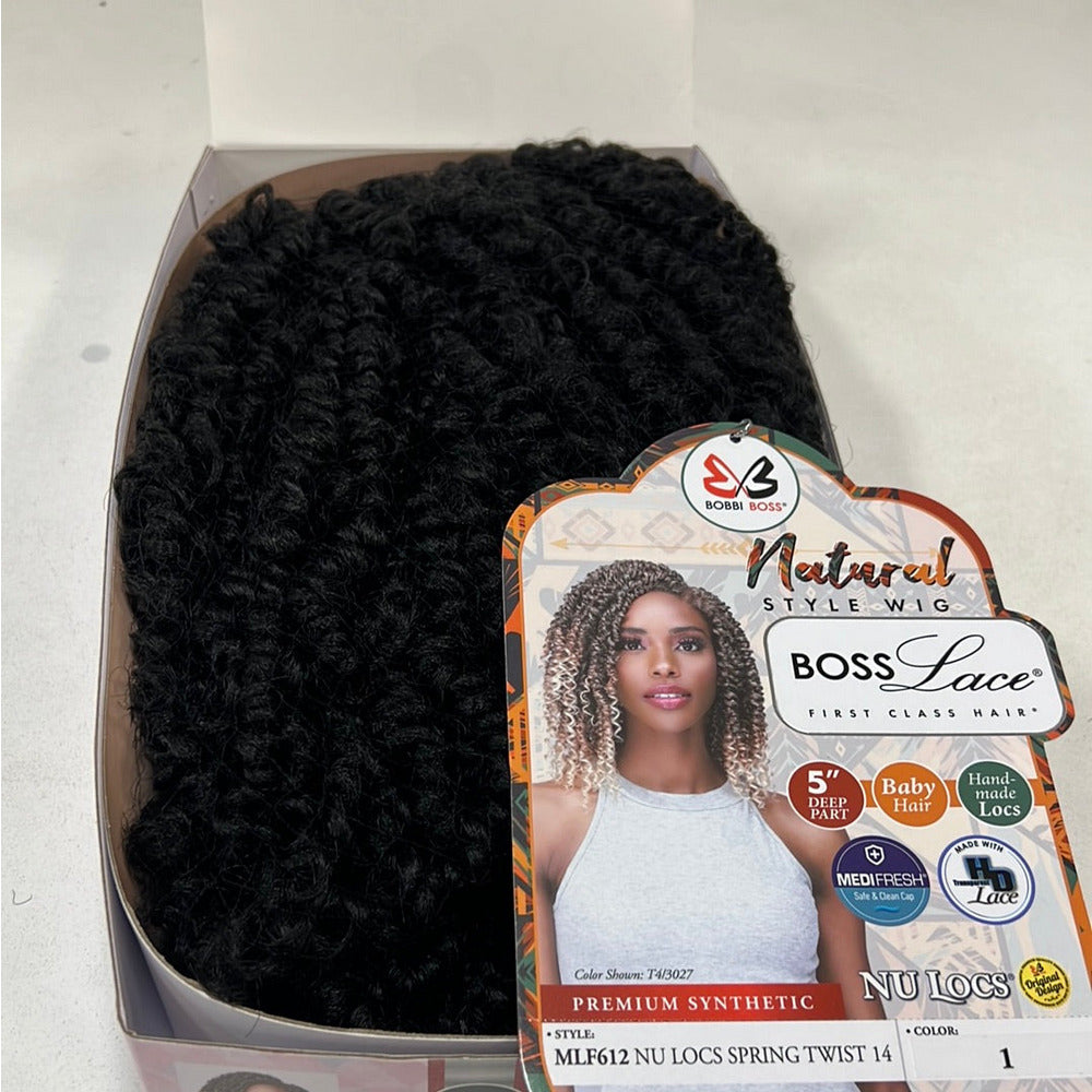 Bobbi Boss Synthetic Lace Front Wig - MLF612 Nu Locs Spring Twist 14"