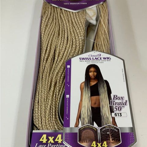 Sensationnel Cloud 9 4x4 Braided Lace Wig - 4x4 Box Braid 50"