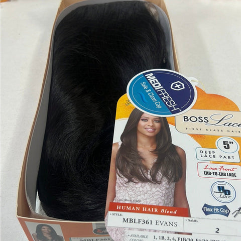 Bobbi Boss Synthetic 5" Deep Part HD Lacefront Wig - MBLF361 Evans