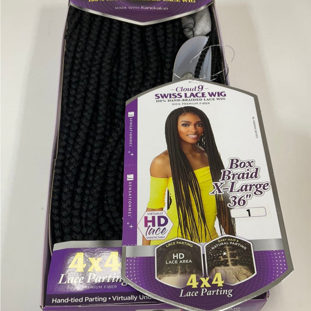 Sensationnel Cloud 9 4x4 HD Braided Lace Front Wig - Box Braid X-Large 36"