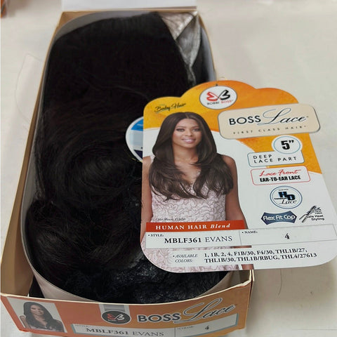 Bobbi Boss Synthetic 5" Deep Part HD Lacefront Wig - MBLF361 Evans