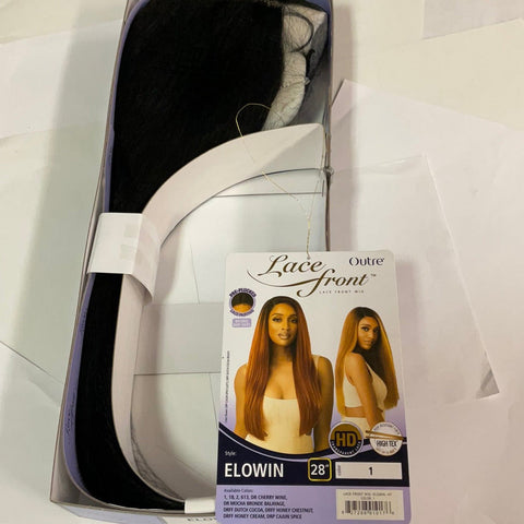 Outre Lace Front Synthetic Swiss HD Transparent Lace Wig - Elowin