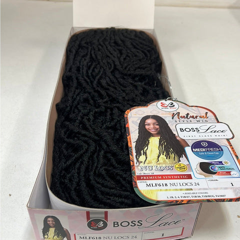 Bobbi Boss Boss Hair Natural Style Synthetic Lace Front Wig - MLF618 Nu Locs 24