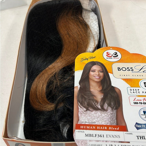 Bobbi Boss Synthetic 5" Deep Part HD Lacefront Wig - MBLF361 Evans