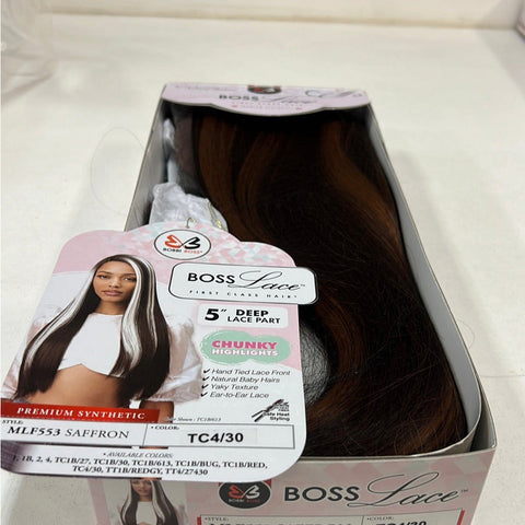 Bobbi Boss Boss Lace Synthetic Lace Front Wig - MLF553 Saffron