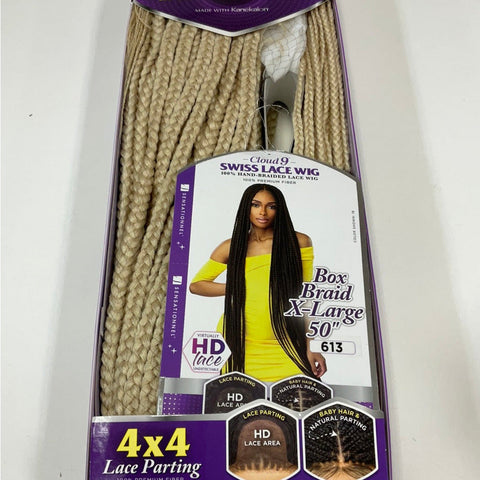 Sensationnel Cloud 9 4x4 HD Braided Lace Front Wig - BOX BRAID X-LARGE 50″