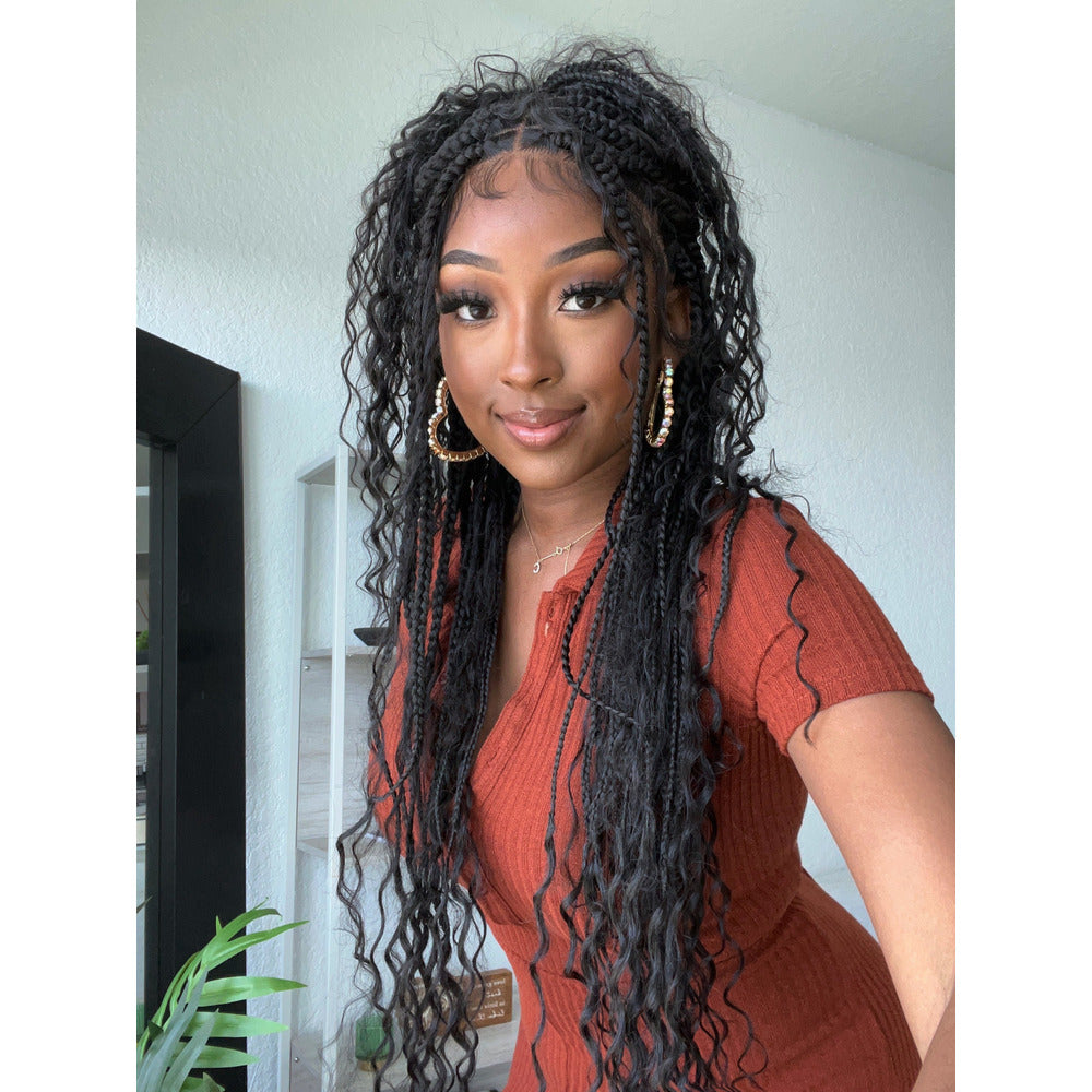 B & B Knotless Synthetic 100% Full HD Lace Wig - Bohemian Braid