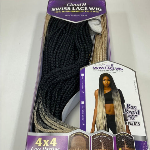 Sensationnel Cloud 9 4x4 Braided Lace Wig - 4x4 Box Braid 50"