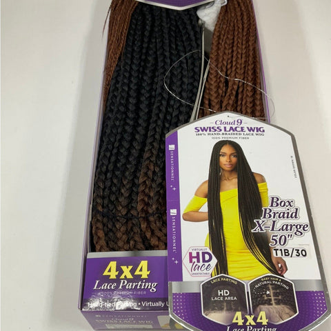 Sensationnel Cloud 9 4x4 HD Braided Lace Front Wig - BOX BRAID X-LARGE 50″