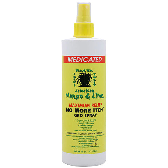 Jamaican Mango & Lime Mentholated Maximum Relife  No More Itch Gro Spray 16oz