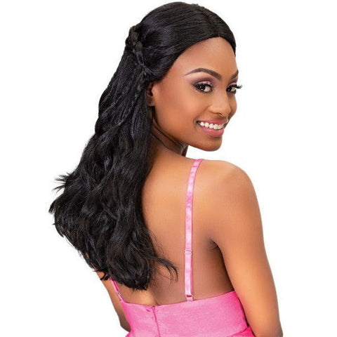 Janet Collection Synthetic Braided Extended Lace Front Wig - Lana