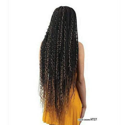 Mayde Beauty: 3x Waterfall Box Braid 34" Crochet Braids