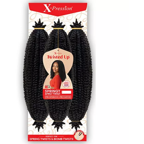 Outre: X-Pression Twisted Up 3X Springy Afro Twist 16" Crochet Braids