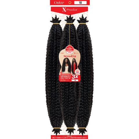 Outre: X-Pression Twisted Up 3X Springy Afro Twist 30"Crochet Braids