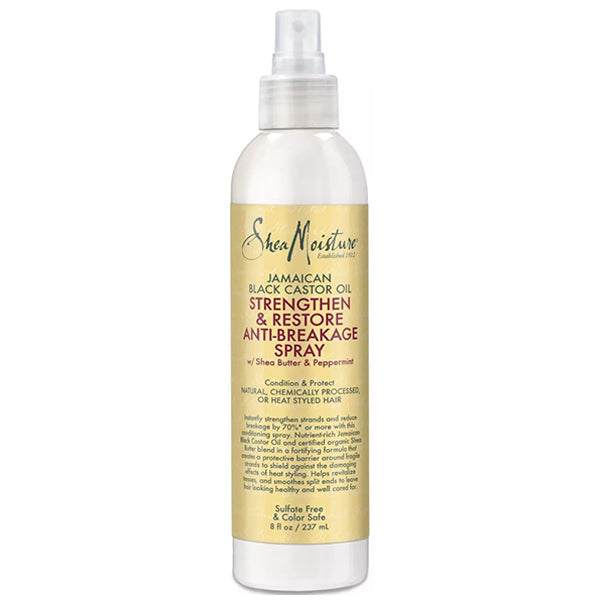 Shea Moisture Jamaican Black Castor Oil Strengthen & Restore Anti-Breakage Spray 8oz