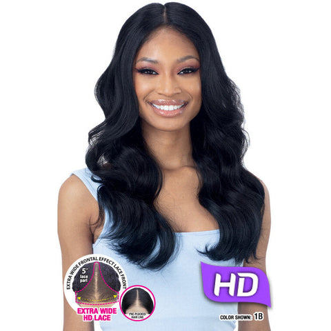 Shake-N-Go Freetress Equal Synthetic Hi-Def Frontal Effect HD Lace Front Wig - Gracie