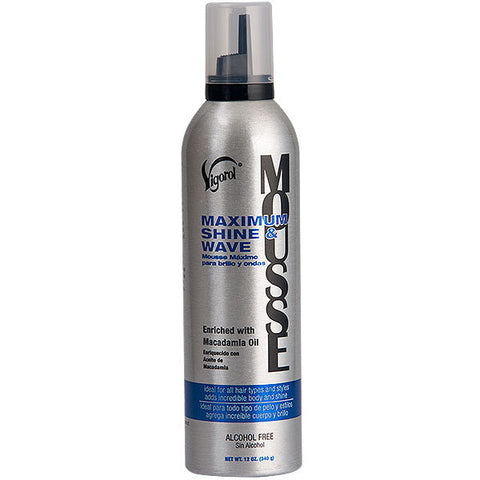 Vigorol Mousse Maximum Shine & Wave 12oz